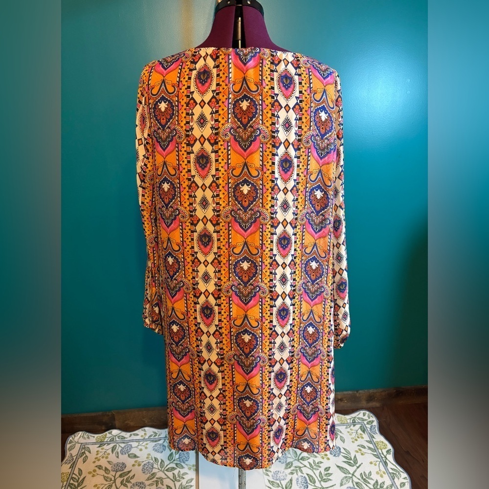 Tacera Multicolor Patterned Dress - Picture 2 of 5